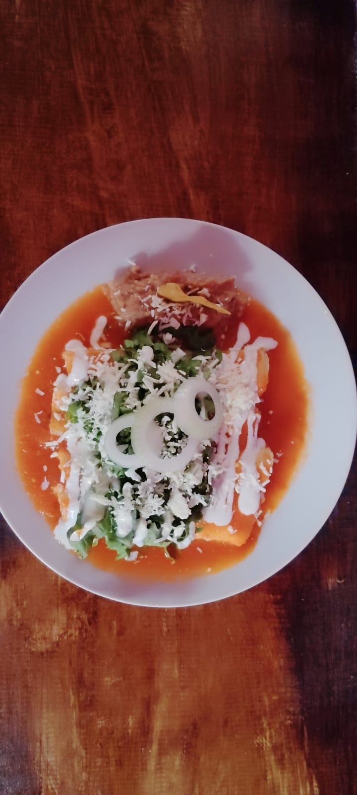 Enchiladas Rojas de Queso