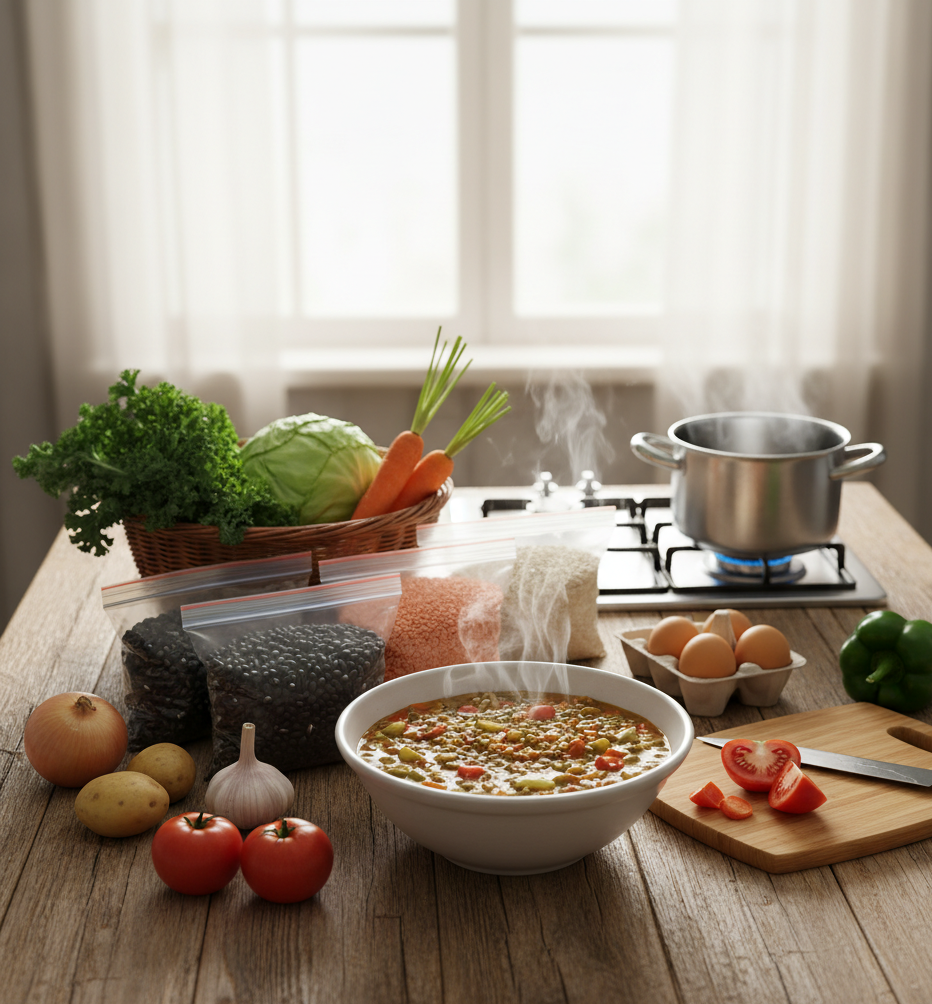 ¿Qué puedo comer con poco dinero?