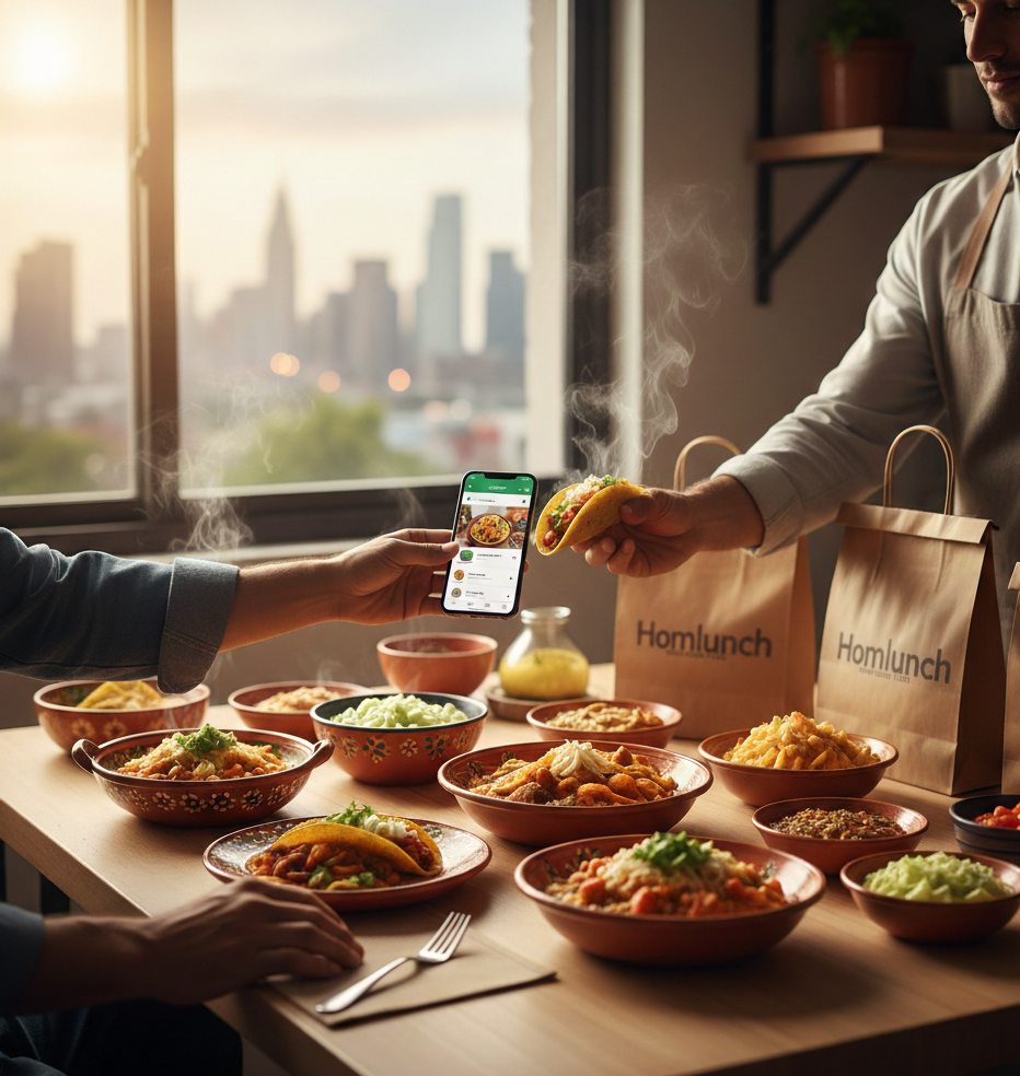 Alternativas a Uber Eats en México: Homlunch y otros marketplaces de comida casera